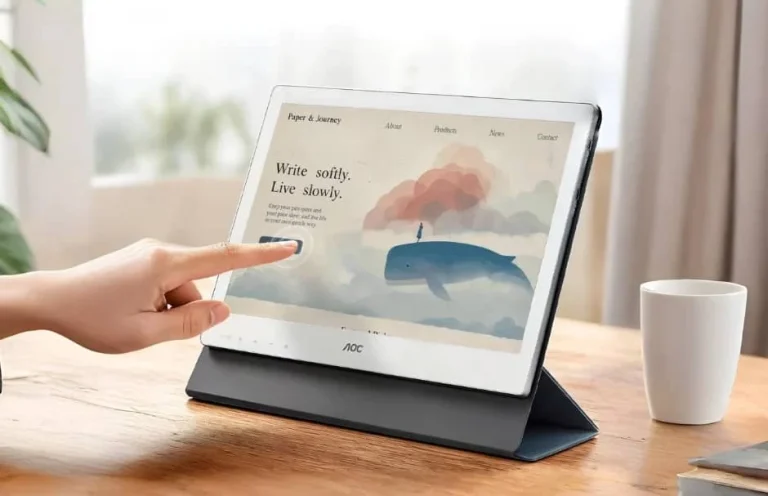 AOC представила незвичайний портативний монітор із кольоровим дисплеєм E Ink